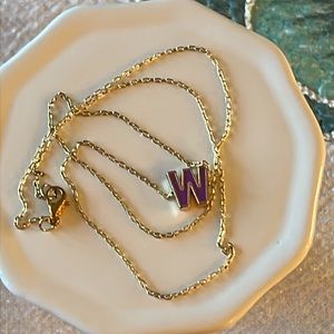 Letter W Necklace
